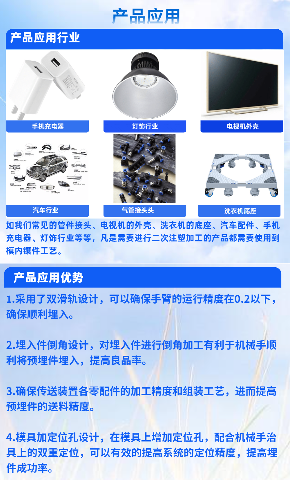 模內鑲件機械手應用案例